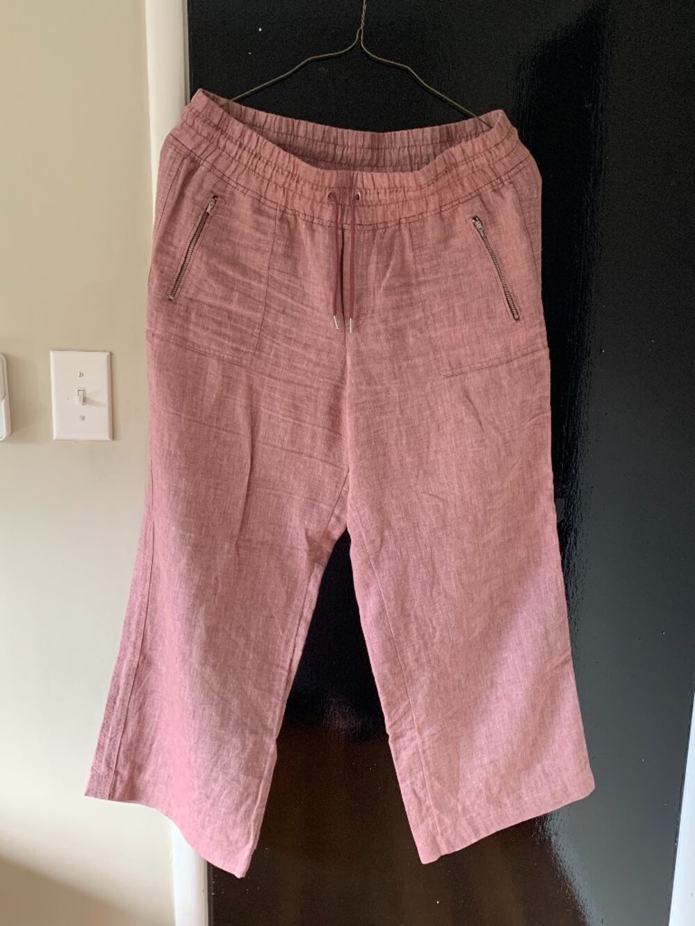 Athleta Red Linen Pants